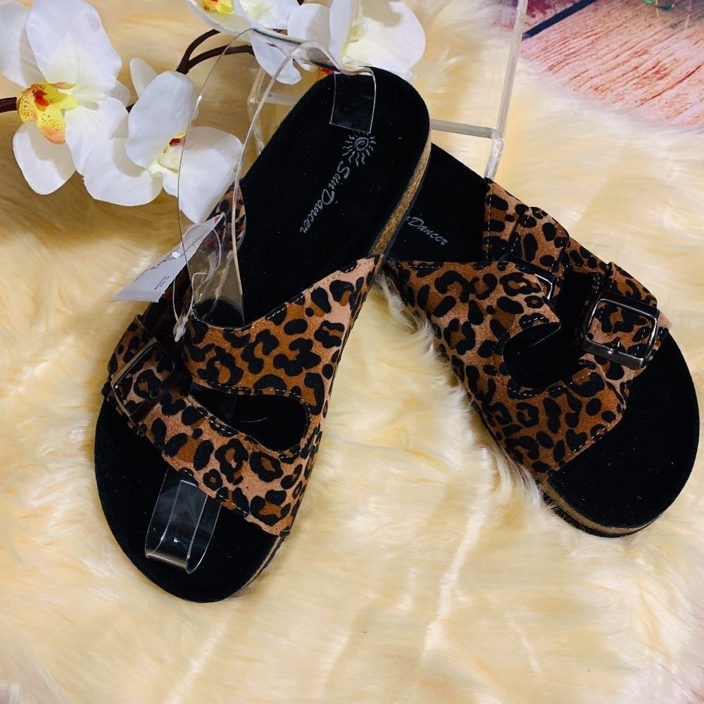 SUN DANCER WOMENS CHEETAH SANDALS🎈
